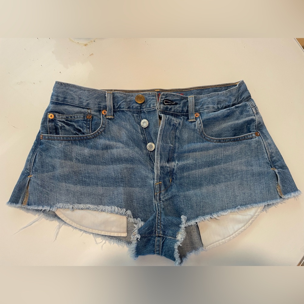 American Eagle Outfitters Denim with Red Embroidery